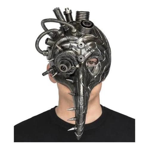 Masque De Docteur Peste Steampunk Argenté - Disfrazzes - Mixte - Intérieur