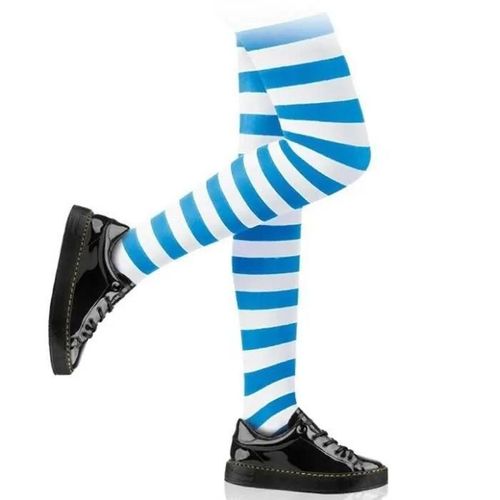 Partilandia 2010, S.L.. Collants Rayés Bleus Et Blancs. Tu. Enfant