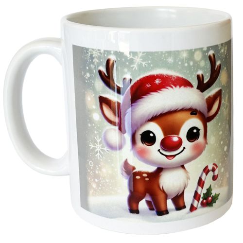 Mug En Céramique Petit Renne De Noël - Cbkreation