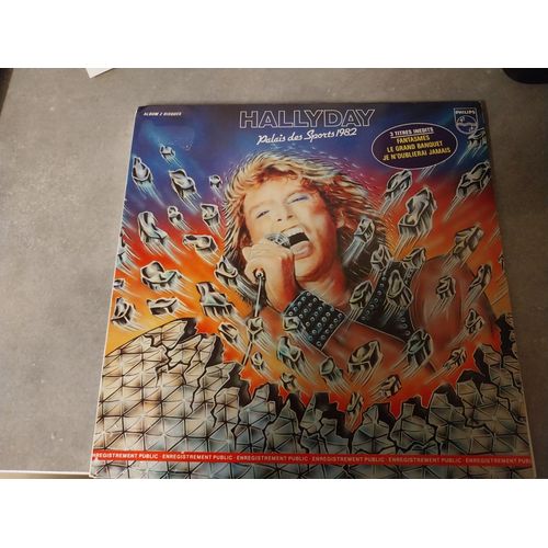 33 Tours Album 2 Disques ..Johnny Hallyday..Palais Des Sports 1982