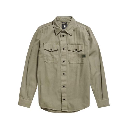 Chemise Manches Longues G Star Marine Slim Shirt Ls Kaki