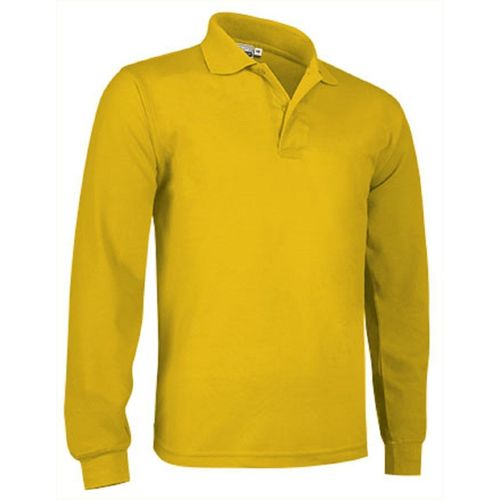 Polo Manches Longues - Homme - Réf Predator - Jaune Tournesol