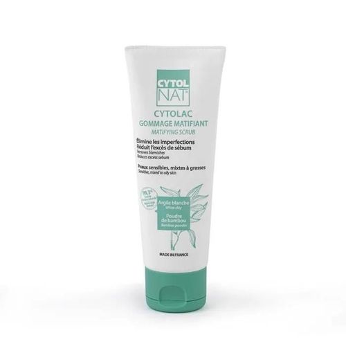 Cytolnat - Cytolac Gommage Matifiant - Soin Pour Peaux Sensibles, Mixtes À Grasses - Elimine Les Imperfections - 75ml 