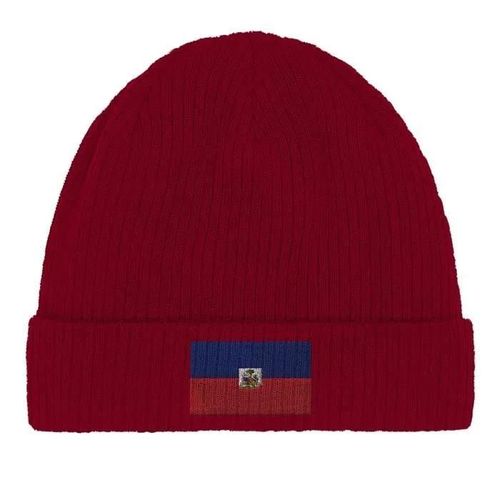 Bonnet En Coton Drapeau D'haïti - Pixelforma - Rouge