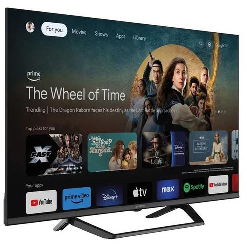 STRONG - TV HD 32" (80 cm) - TV Connectée Android TV - Triple Tuner - 2 Ports HDMI (1 ARC) + 1 Ports USB + Mini-AV + Antenne/Sat