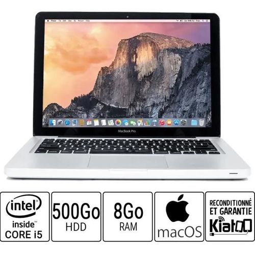 Ordinateur portable APPLE MACBOOK PRO 13 core i5 8 go ram 500 go disque dur