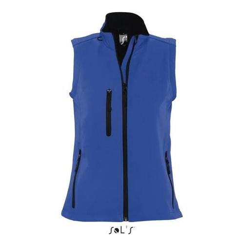 Gilet Softshell Femme Sol's Rallye - Bleu Royal - Respirant - Sports D'hiver - Randonnée