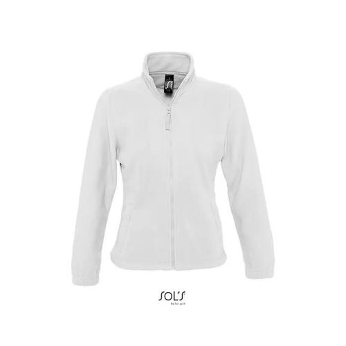 Veste Micropolaire Zippée North Femme Blanc - Sol's - Manches Longues - Sports D'hiver - Montagne