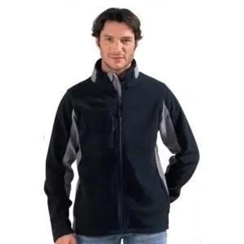 Veste Polaire Zippée Nordic 2 Couleurs Pour Homme - Sol - Sports D'hiver - Ski - Noir / Gris Moyen