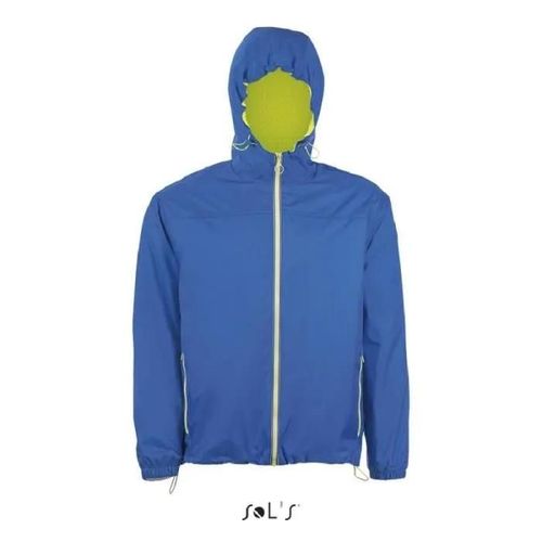 Coupe-Vent Homme Skate Royal/Jaune Fluo - L - Bleu - Déperlant - Coupe-Vent - Respirant
