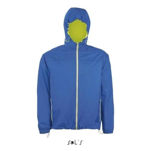Coupe-Vent Homme Skate Royal/Jaune Fluo - L - Bleu - Déperlant - Coupe-Vent - Respirant