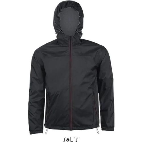 Coupe-Vent Homme Skate Noir/Gris Fonce - L - Déperlant Et Coupe-Vent - Manches Longues - Imperméable