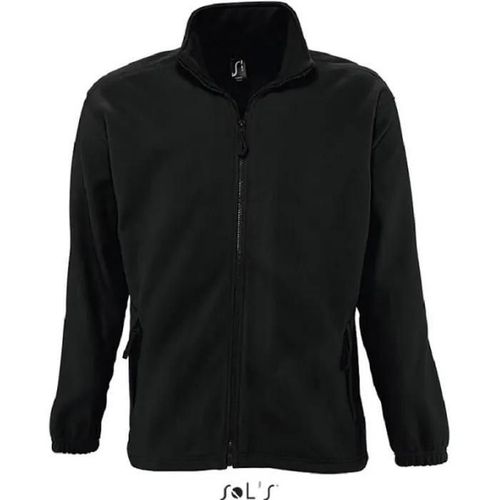 Veste Polaire North Homme Noir - L - Multisport - Anti-Bouloche - Coupe Ajustée - Poignets Élastiques