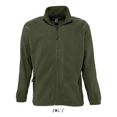 Veste Polaire North Homme Army - M - Multisport - Vert - Mixte - Densité Accrue - Coupe Ajustée - Anti-Bouloche