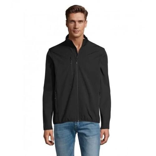 Veste Homme Zippée Softshell Radian Men - Sol's - Noir - Imperméable - Sports D'hiver - Respirant