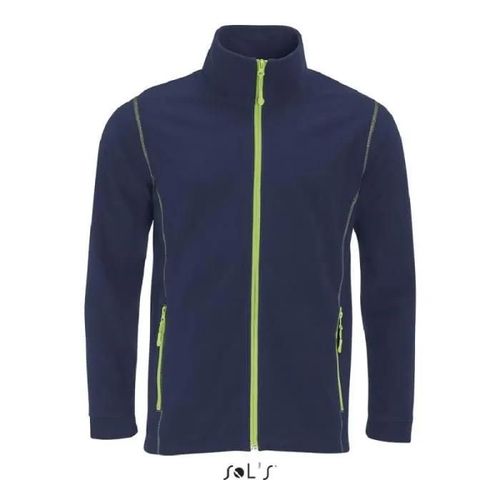 Micropolaire Nova Homme Marine/Vert Pomme - S - Randonnée - Sports D'hiver - Manches Longues - Respirant