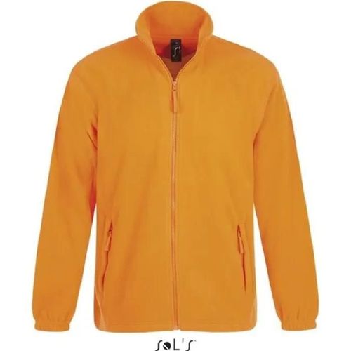 Veste Polaire North Homme Orange Fluo - L - Multisport - Mixte - Coupe Ajustée - Anti-Bouloche
