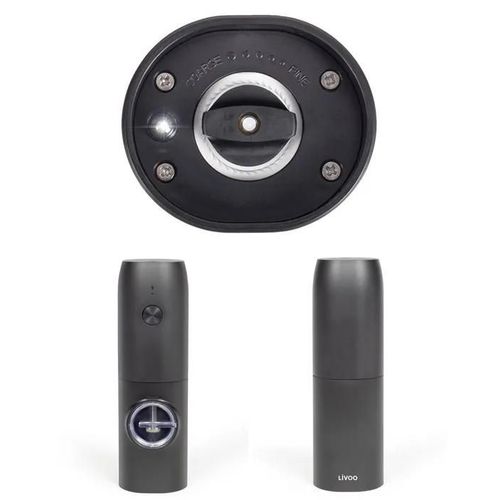 Moulin à épices électrique 25W Batterie lithium 70ml pour sel, le poivre et toute autre épice en grain