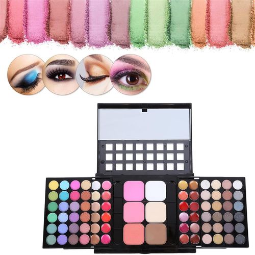 Palette Fard À Paupière Maquillage Yeux, Kit Maquillage Femme 78 Couleurs, Palette De Maquillage Femme, Coffret Maquillage Avec Rouge À Lèvre, Pinceaux, Bâton Contour, Correcteur, Fard À Joues 