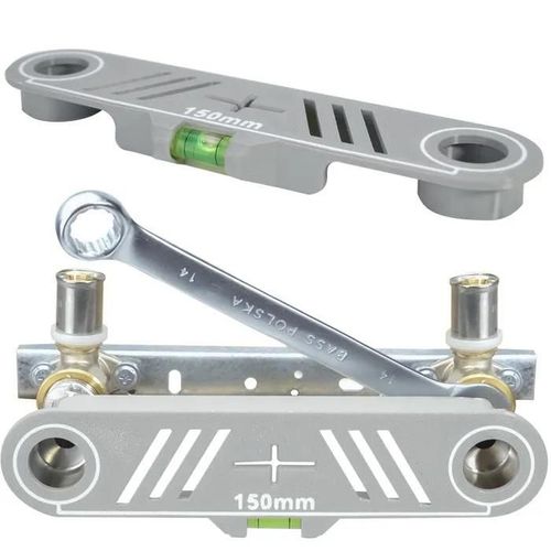 GABARIT DE NIVELLEMENT À CAME 150MM SUPPORT DE BATTERIE AVEC TABLETTE DE NIVELLEMENT ET FIOLE TLS000025-S