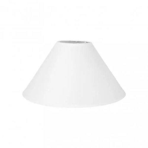 Abat-Jour - Ostaria - Rond - Blanc - Base 30 Cm - Culot E27 Avec Réducteur