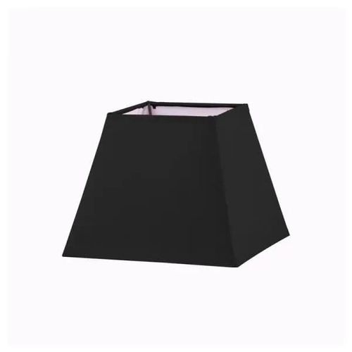 Abat-Jour - Ostaria - Carré - Noir - Base 15cm - Culot E14 - Design Contemporain