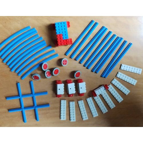 Lot de pièces vintage pour train LEGO