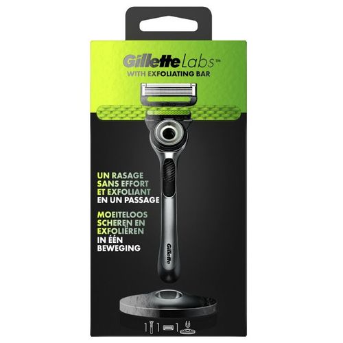 Gillette Labs Rasoir Pour Homme Avec Barre Exfoliante 1 Manche 1 Lame Recharge 