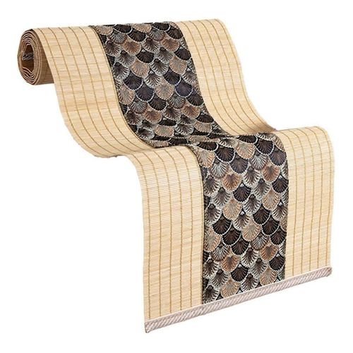 Chemin De Table En Bambou De Style Asiatique Tapis De Table Rétro Adapté À La Cuisine, À La Salle À Manger Et À La Décoration De La Chambre À Coucher