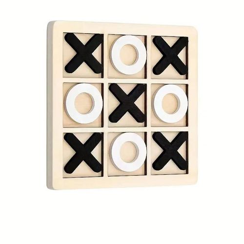Jeu De Tic Tac En Bois - Mini Echiquier De Voyage