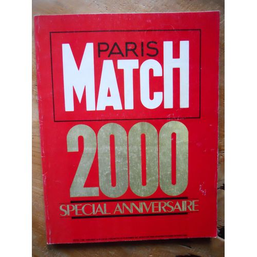 Paris Match N° 2000 Du 26 Septembre 1987