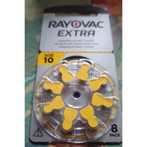 Piles auditives RAYOVAC SIZE 1. 45 v 8 piles par pack garantie 07/2027