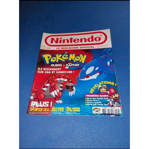 Le Magazine Nintendo Officiel Numéro 13 Pokémon Rubis Et & Saphir Game Boy Advance Gamecube