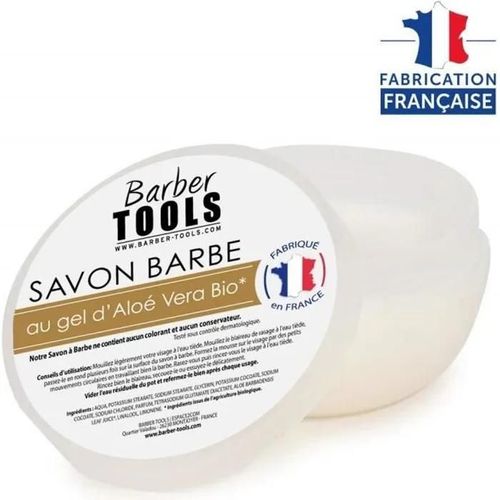 Savon De Rasage - Fabriqué En France - 150ml - Gel D'aloé Vera Bio - Sans Parabène - Hydratant 
