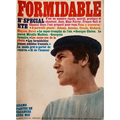 Formidable 11- 12 1966 France Gall/Christophe/Georges Chelon/Mireille Mathieu/Georgette Lemaire/Chantal Goya/Stone/Nino Ferrer