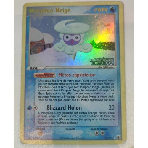 Pokemon Morpheo Neige 29 / 113 Espèces Delta Stamp Titre Or