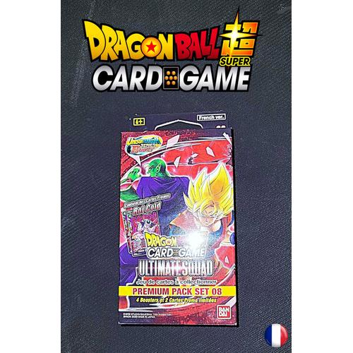 Dbs - Dragon Ball Super - Pack Premium 08 - 4 Boosters + Cartes Promos En Français