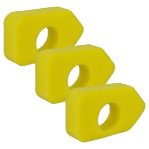 vhbw 3x filtre remplacement pour Briggs & Stratton 698369 pour tondeuse à gazon - 13 x 11 x 1,9cm