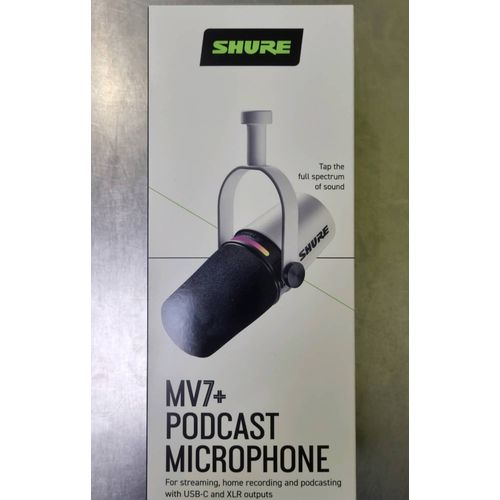 Micro Shure MV7+ podcast