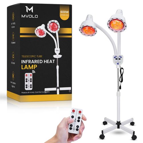Mvolo Double Lampe Infrarouge - Soulagement De La Douleur, Relaxation Et Énergie Renouvelée
