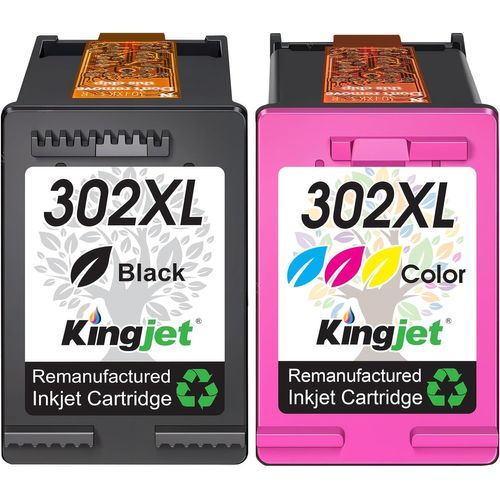 302xl Cartouches D'encre Pour Hp 302 Xl 302xl Compatible Avec Hp Deskjet 3630 3636 3639 2130 1110 Envy 4520 4525 4524 4527 Officejet 3831 4650 4658 3833 (1 Noir, 1 Couleur)[Tou710053]