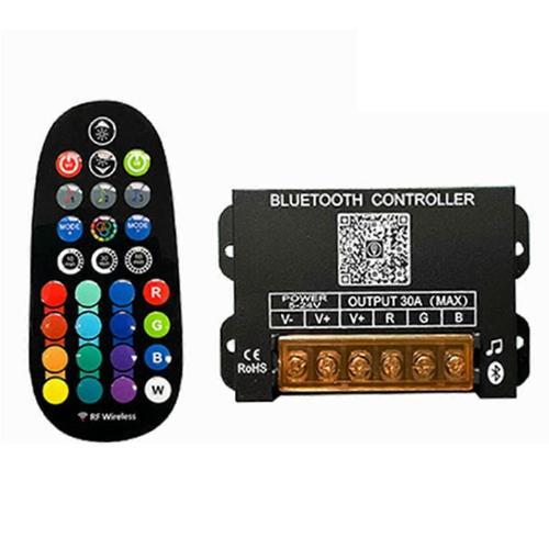 Bluetooth DC5-24V RGB LED Strip Light Controller 30A 4-Wire 3-Channel Lampe à tension constante RF 29-K