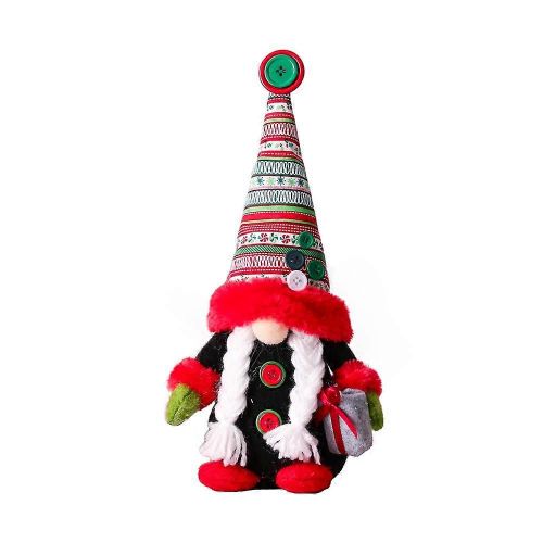 Nouvel An Décor Tridimensionnel Sans Visage Poupée Noël Cadeaux Vacances Jouets Elfe Gnome Ornements(B)