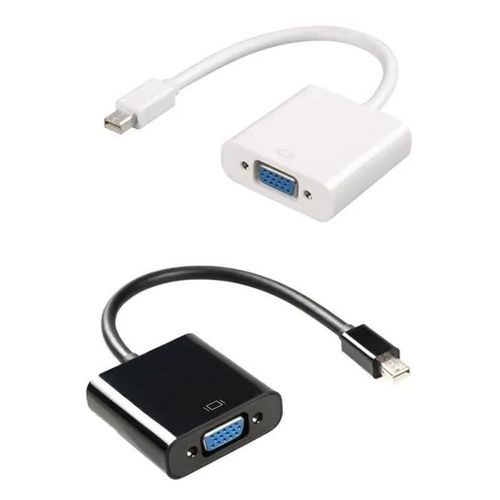 Câble adaptateur Mini DisplayPort vers VGA - OMABETA - 25 cm - Résolution 1080p - Compatible Thunderbolt - Noir