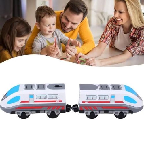 Jouet Train lectrique Voiture Enfant Bois Magnétique Rapide - VVIKIZY - Blanc - 3 ans - Intérieur - Mixte