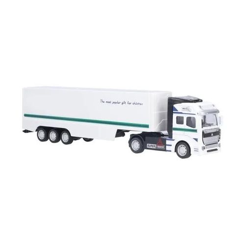 OMABETA Jouet semi-remorque 148 Semi camion jouet retirer conteneur camion jouet alliage modèle jeux activite Conteneur blanc