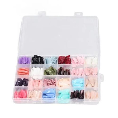 Omabeta Appuyez Sur Les Faux Ongles 576 Pièces Faux Ongles Conseils Ensemble Couverture Complète Couleur Pure À Hygiene Tatouage 