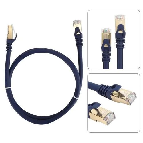 Câble Ethernet Cat8 OMABETA - 30m - 2000MHz - Transmission stable - Rétrocompatible