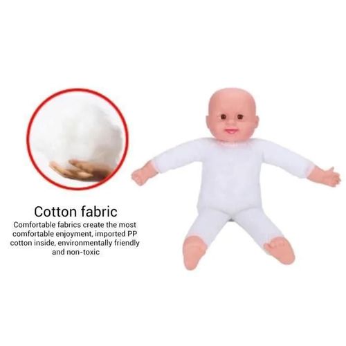 Poupée bébé de simulation OMABETA - 50 cm - Peluche douce - Rose