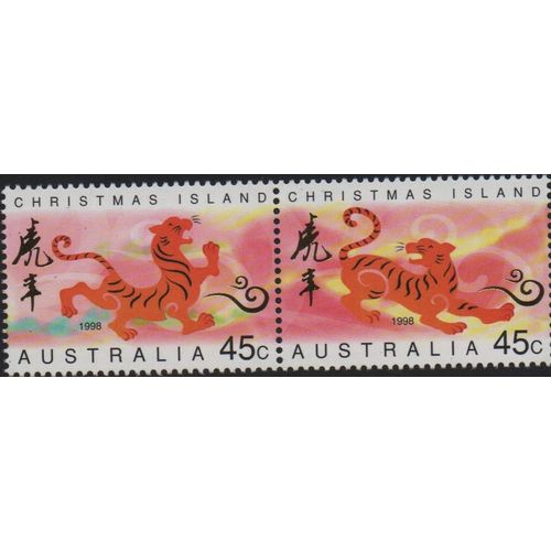Ile Christmas ( Australie ) Timbres Année Du Tigre 1998